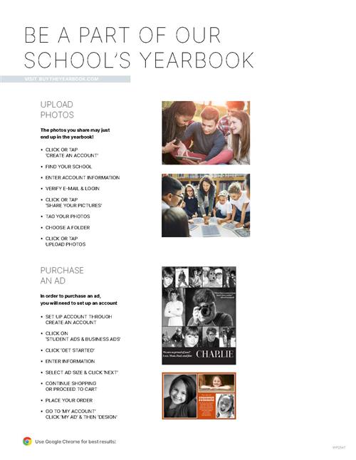 Be a part of our school yearbook 
